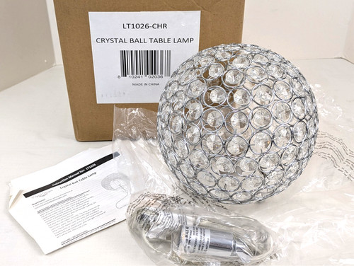 Crystal ball table lamp - table,